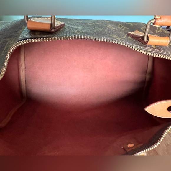 Louis Vuitton Speedy 35 Satchel Brown Monogram Bag AUTHENTIC REFURBED OLD “SD” - Picture 14 of 17